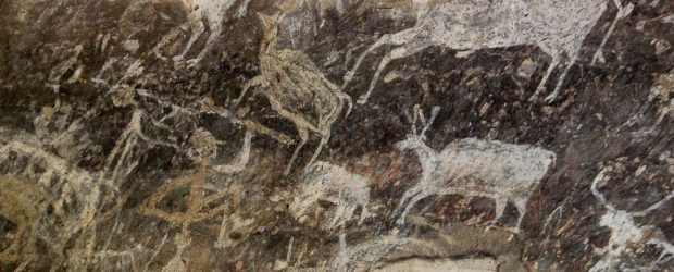 Prehistoric rock paintings in Bhimbetka
